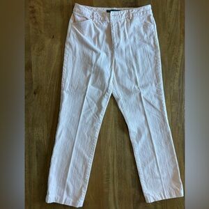 Lauren Ralph Lauren light pink/peach high rise straight leg jeans size 12
